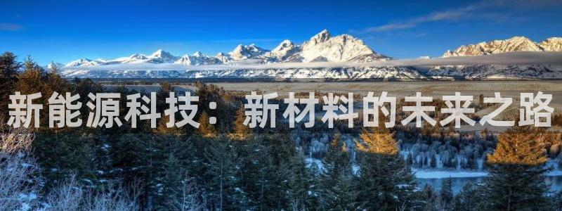 球盟会官方登录平台入口:新能源科技:新材料的未来之路