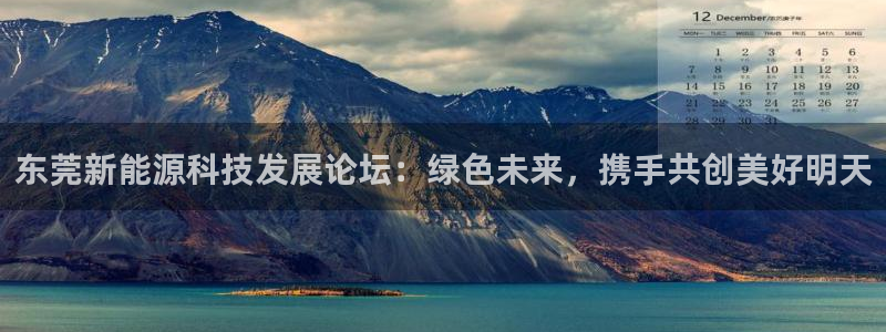 球盟会官网app下载:东莞新能源科技发展论坛:绿色未来,携手