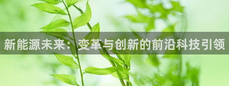 球盟会综合app下载:新能源未来:变革与创新的前沿科技引领