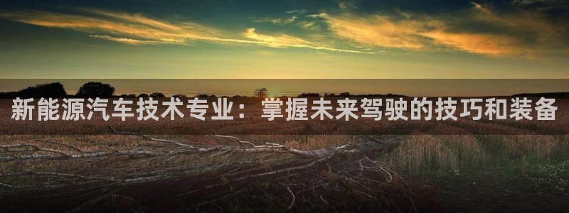 球盟会app手机登录:新能源汽车技术专业:掌握未来驾驶的技巧