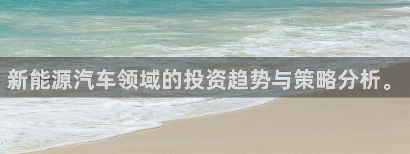 球盟会黑平台:新能源汽车领域的投资趋势与策略分析。
