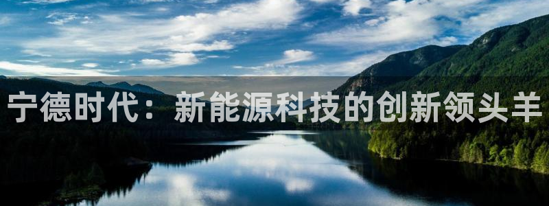 球盟会中国官方网站:宁德时代:新能源科技的创新领头羊