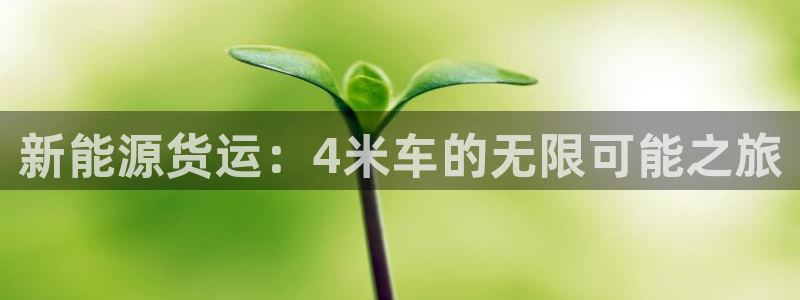 球盟会提款支付宝怎么样:新能源货运:4米车的无限可能之旅