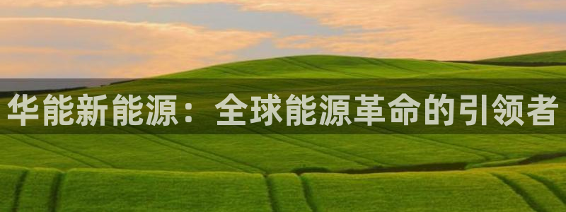 球盟会和中欧会的区别：华能新能源：全球能