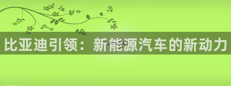 球盟会头号玩家是谁：比亚迪引领：新能源汽